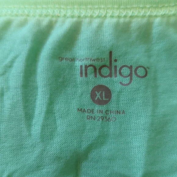 NWOT Indigo Tank Top Size XL - Picture 5 of 5